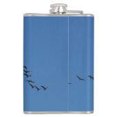 カナダのガチョウが飛んでいる フラスク (裏面)