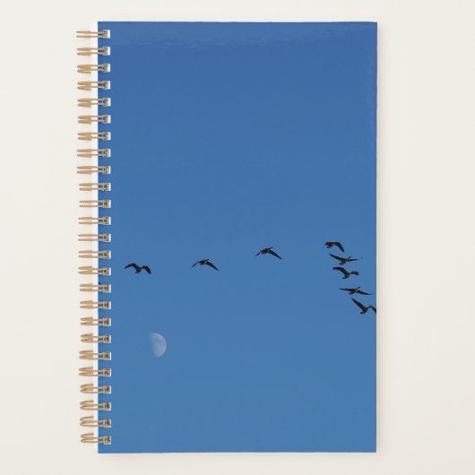 カナダのガチョウが飛んでいる プランナー手帳 (正面)