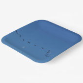 カナダのガチョウが飛んでいる ペーパープレート (傾斜あり)