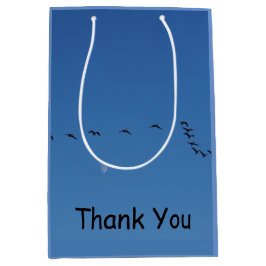 カナダのガチョウが飛んでいる ミディアムペーパーバッグ