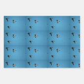 カナダのガチョウが飛んでいる ラッピングペーパーシート (正面3)