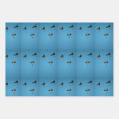 カナダのガチョウが飛んでいる ラッピングペーパーシート (正面2)