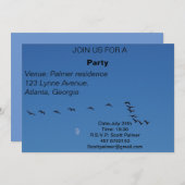 カナダのガチョウが飛んでいる 招待状 (正面/裏面)