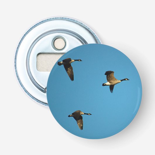 カナダのガチョウが飛んでいる 栓抜き (正面)