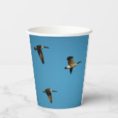 カナダのガチョウが飛んでいる 紙コップ (裏面)