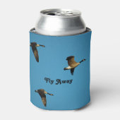 カナダのガチョウが飛んでいる 缶クーラー (缶正面)