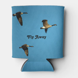 カナダのガチョウが飛んでいる 缶クーラー