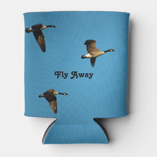 カナダのガチョウが飛んでいる 缶クーラー (正面)