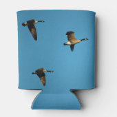 カナダのガチョウが飛んでいる 缶クーラー (裏面)