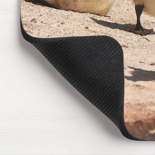 カナダのガチョウのがちょうの子のマウスパッド マウスパッド (コーナー)