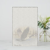 カナダのガチョウのカスタムの文房具 便箋 (スタンド正面)