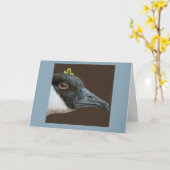 カナダのガチョウのカードをジブ カード (黄色い花)