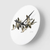 カナダのガチョウの柱時計 ラウンド壁時計 (傾斜)