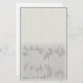 カナダのガチョウの飛行中にカスタムな文房具 便箋 (正面/裏面)