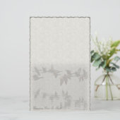 カナダのガチョウの飛行中にカスタムな文房具 便箋 (スタンド正面)