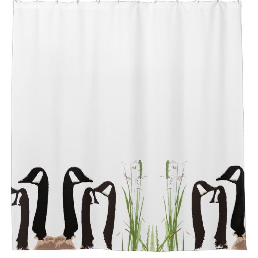 カナダのガチョウの鳥の動物の野性生物のシャワー・カーテン シャワーカーテン (正面)