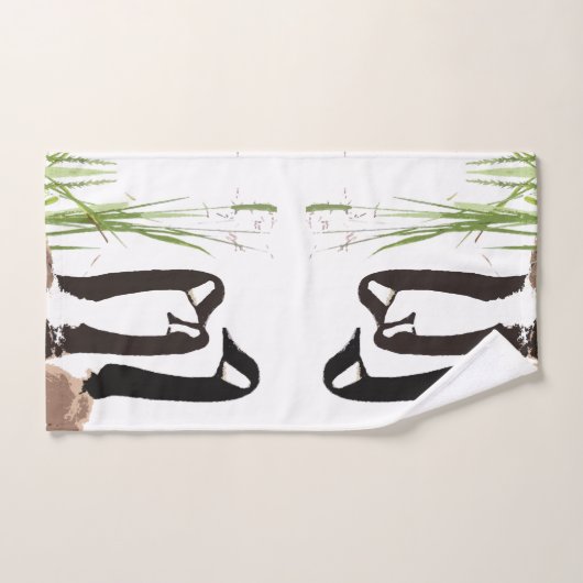 カナダのガチョウの鳥の野性生物の草のBathタオルセット バスタオルセット (ハンドタオル)