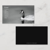 カナダのガチョウのblack&white-の名刺 名刺 (正面/裏面)