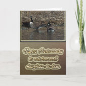 カナダのガチョウ記念日の息子の義理の娘カード カード (正面)