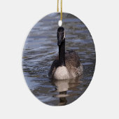 カナダのガチョウ セラミックオーナメント (右)