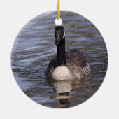 カナダのガチョウ セラミックオーナメント (裏面)