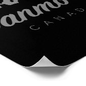カナダのキャンモア マウンテン バケーション スキー ポスター (角)