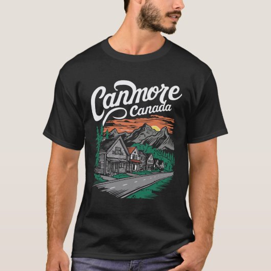 カナダのキャンモア。休暇 Tシャツ (正面)