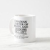 カナダのキリスト教のカナダのチャーターの自由の宗教 コーヒーマグカップ (正面左)