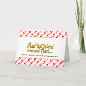 カナダのキリスト教の言葉が肉のクリスマスとなった シーズンカード (正面)