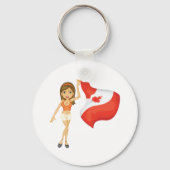 カナダのキーチェーンを応援 キーホルダー (裏面)