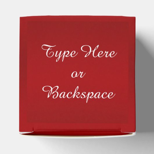 カナダのギフトボックスをパーソナライズするカナダ国旗のギフトボックス フェイバーボックス (上部)