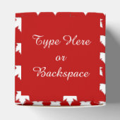 カナダのギフトボックスをパーソナライズするカナダ国旗のギフトボックス フェイバーボックス (上部)