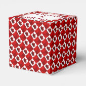 カナダのギフトボックスをパーソナライズするカナダ国旗のギフトボックス フェイバーボックス (裏面サイド)