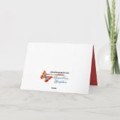 カナダのクリスマスの挨拶 シーズンカード (裏面)