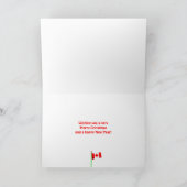 カナダのクリスマスツリーの装飾 シーズンカード (内部)