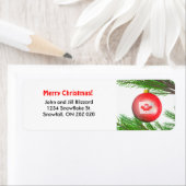 カナダのクリスマスツリーの装飾 ラベル (インサイチュ)