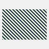 カナダのクリスマス冬のムースパターン ラッピングペーパーシート (正面2)