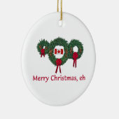 カナダのクリスマス2 セラミックオーナメント (右)