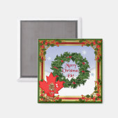 カナダのクリスマス マグネット (正面/裏面)