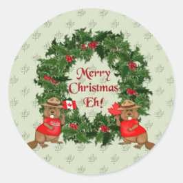 カナダのクリスマス ラウンドシール