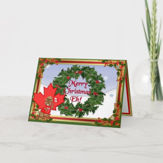 カナダのクリスマス – No Verse シーズンカード (正面)