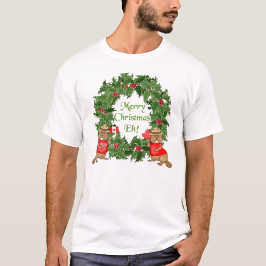 カナダのクリスマス Tシャツ (正面)
