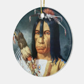 カナダのクリー族の人々のネイティブアメリカンの責任者 セラミックオーナメント (左)