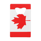 カナダのクレジットカードの栓抜きの旗 クレジットカード栓抜き (裏面)