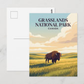 カナダのグラスランズ国立公園 ポストカード (正面/裏面)