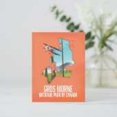 カナダのグロスモーン国立公園の地図 ポストカード (スタンド正面)