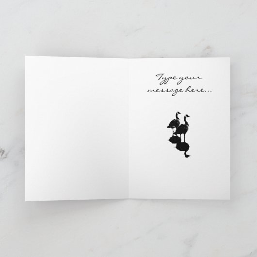 カナダのグースカードカナダのグリーティングカード カード (内部)