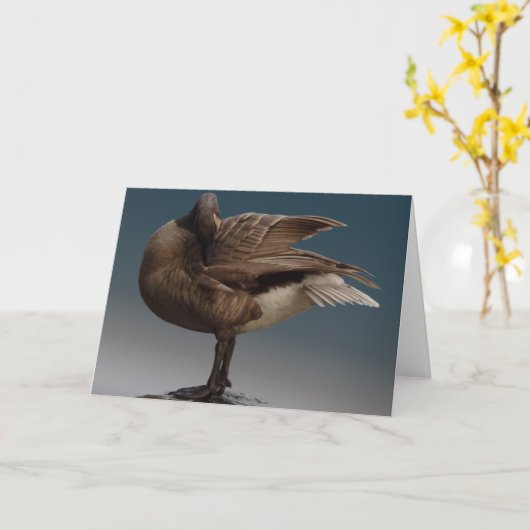 カナダのグースカードカナダのグリーティングカード カード (黄色い花)