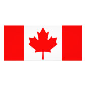 カナダのケベック州旗を持つラックカード ラックカード (裏面)