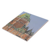 カナダのケベック市のシャトー・フロンテナック。 タイル (側面)